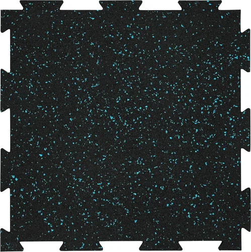 Vista 8 de Playsafer Genaflex Lite - Azulejos de goma entrelazados de 8mm para suelo de gimnasio - Equipo de ejercicio, áreas de ejercicio - 20" X 20