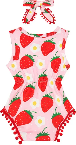 Vista 2 de Bustyle - Body de manga larga para bebé recién nacido, diseño floral, con diadema