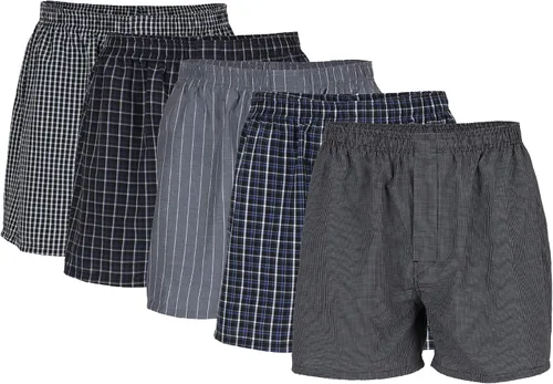 Vista 11 de Gildan Men's Underwear Boxers, Multipack Surtido azul marino (paquete de 5)