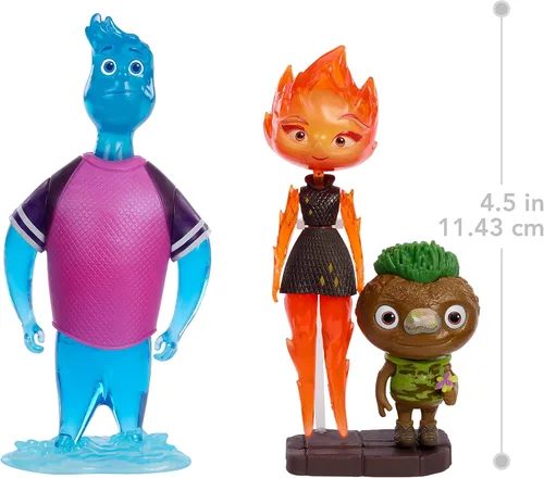 Vista 3 de Pixar Elemental Figura de acción 3 pck