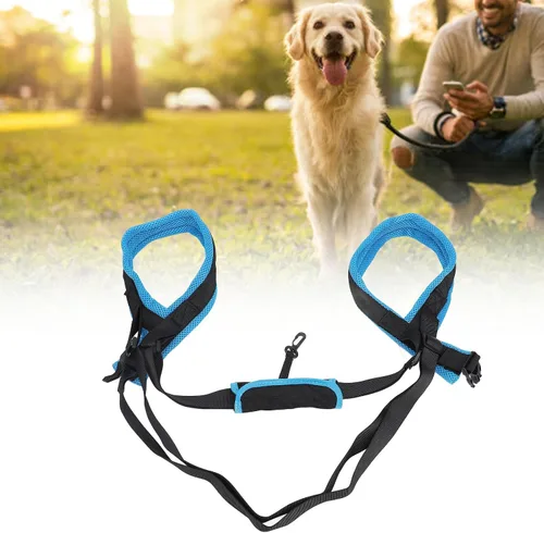 Vista 4 de Rodillera para perro, soporte de pierna ajustable para acelerar la recuperación, soporte cómodo para las piernas traseras del perro, soporte cómodo