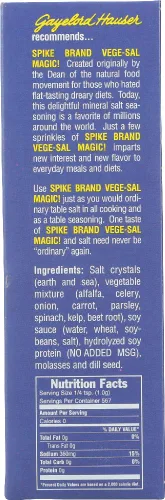 Vista 2 de Modern Products Spike Gourmet - Condimento natural Vege Sal, caja, 20 onzas