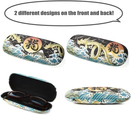 Vista 4 de Terra Distribution Funda rígida para lentes diseñada en Japón Estuche rígido para lentes con paño de microfibra