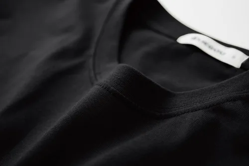 Vista 3 de KLIEGOU Camiseta de algodón hipster con cuello redondo para hombre S-3XL