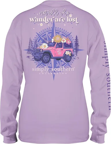 Vista 3 de Camiseta de manga larga de ajuste relajado para mujer Camiseta de mujer preppy y elegante