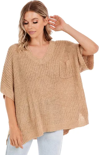 Vista 3 de Mud Pie Suéter con cuello en V Theo para mujer