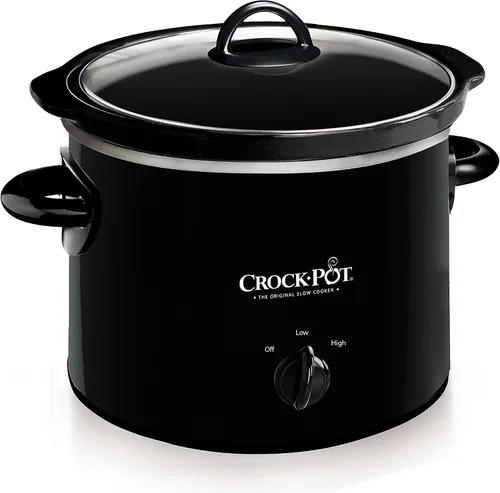 Vista 6 de Crock-Pot Olla de cocción lenta manual ovalada de 7 cuartos y olla de cocción lenta manual redonda Crock-Pot pequeña de 2 cuartos de galón