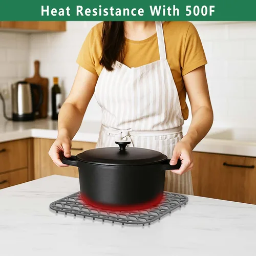 Vista 4 de GUUKIN Protectores de fregadero para fregadero de cocina, 12.25" x 11.5" rejilla plegable antideslizante de silicona para el fondo de fregaderos