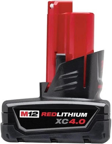 Vista 2 de Milwaukee Paquete de baterías M12 de iones de litio XC de 12 voltios de capacidad extendida de 4.0 Ah (paquete de 2)