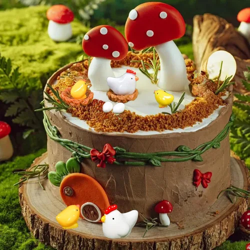 Vista 4 de Hiawbon Mini gallinero de madera retro en miniatura para pollo, gallinero, pollo, huevo, adorno de nido de pollo, micro paisaje, decoración
