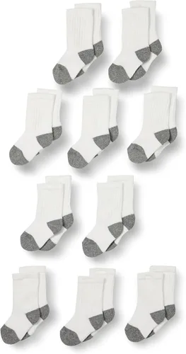 Vista 3 de Amazon Essentials Calcetines acolchados de algodón unisex para niños y niños pequeños, 10 pares Negro
