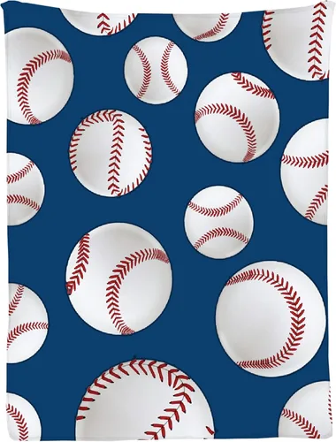 Vista 24 de Manta suave y acogedora con bandera de Estados Unidos de béisbol para niños, niñas, bebés, recién nacidos, manta de recepción de Navidad, 40 x 30