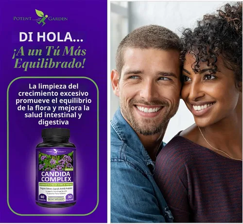 Vista 9 de Potent Garden Candida Complex - Mezcla de orégano y ácido caprílico, complejo de equilibrio de flora intestinal, salud intestinal y apoyo