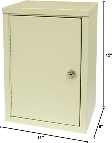 Vista 2 de Omnimed 182150 Economy - Armario narcótico de doble puerta con 2 estantes, 8"/profundo