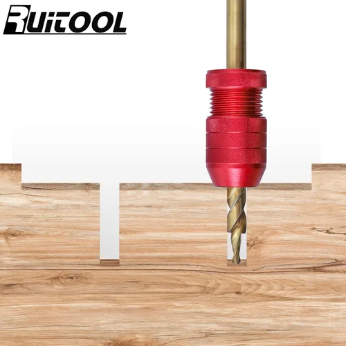 Vista 6 de RUITOOL Juego de tope de profundidad para brocas de taladro, tope de taladro ajustable Rango de tamaño de taladro aplicable 5/64"-3/16
