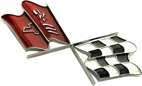 Vista 4 de 1 emblema de nariz frontal para Corvette C3 1968-1972 (cromado)