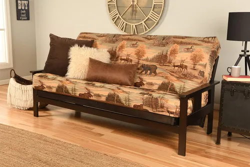 Vista 33 de Kodiak Futons Monterey - Marco de futón con cajones, incluido, color nuez Solo marco