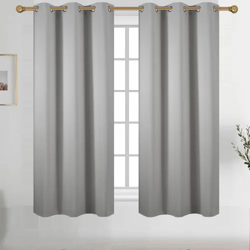 Vista 95 de Diraysid Cortinas opacas beige con ojales para dormitorio, con aislamiento térmico, cortinas de oscurecimiento de habitación, 38 x 54 pulgadas, 2