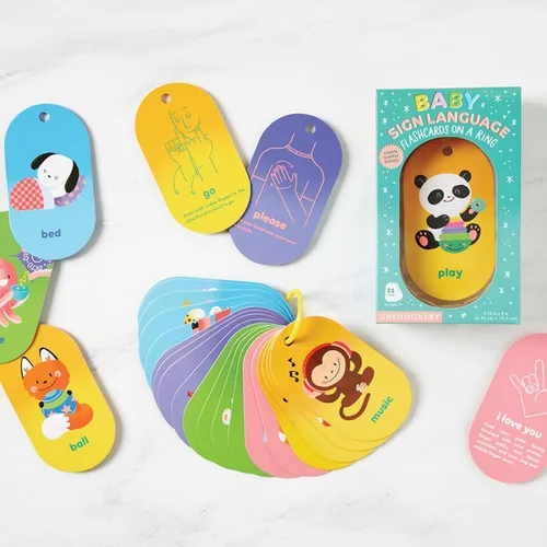 Vista 2 de Hola!Lucky Baby's First Words Sign Language Tarjetas Flash (BFC4-25419)