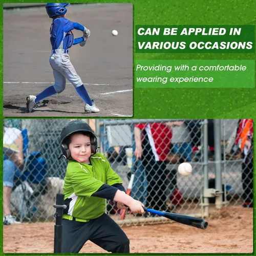 Vista 7 de Sureio Juego de 15 calcetines de béisbol y cinturón de verano para niños, 5 cinturones de béisbol y 10 pares de calcetines de sóftbol hasta