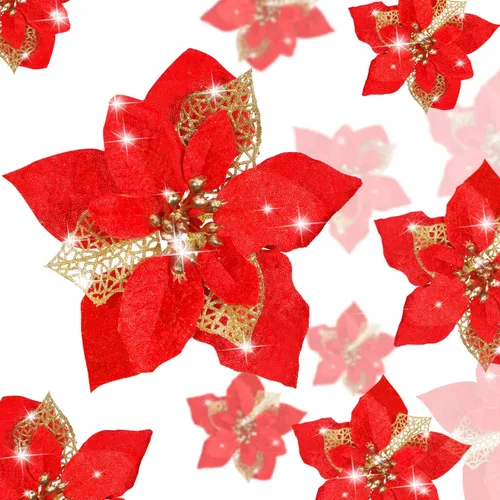 Vista 10 de 36 adornos navideños de Pascua para árbol, color negro
