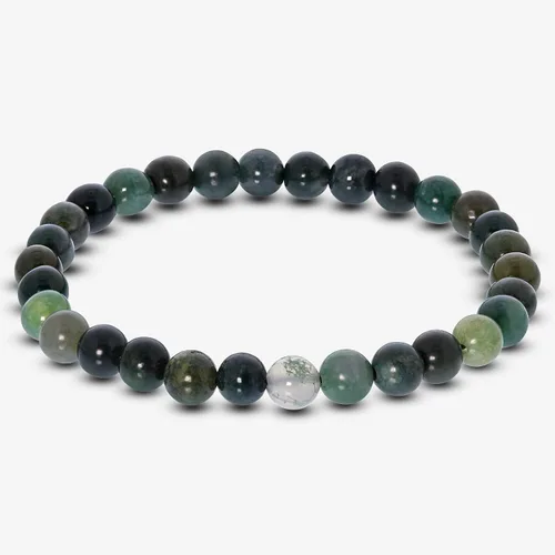 Vista 499 de Gem Avenue Handmade Round Bead Stretch Bracelet Unisex Natural Stone Beaded Jewelry for Men & Women, Elastic Wristband for Daily Wear