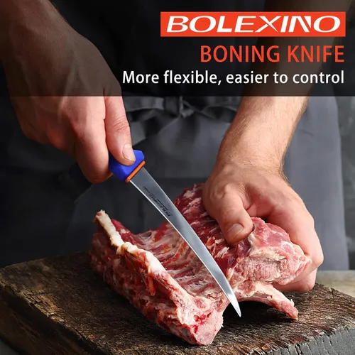 Vista 2 de Cuchillo de deshuesado de 6 pulgadas Hoja curvada flexible