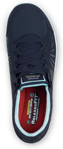 Vista 5 de Skechers Work Stacey - Tenis de trabajo con punta suave para mujer, antiderrapante, perfil bajo