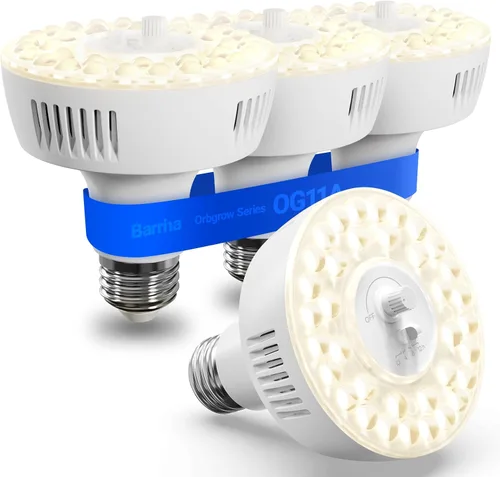 Vista 19 de Barrina Orbgrow OG11A - Bombillas de cultivo para plantas de interior, atenuación y sincronización integradas, 4000K 11W (equivalente a 100 W)
