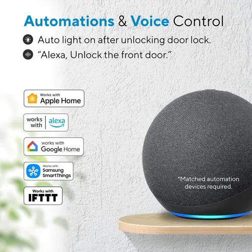 Vista 7 de ULTRALOQ Bolt SE Wi-Fi Smart Lock, materia sobre hilo, acceso remoto a la Negro