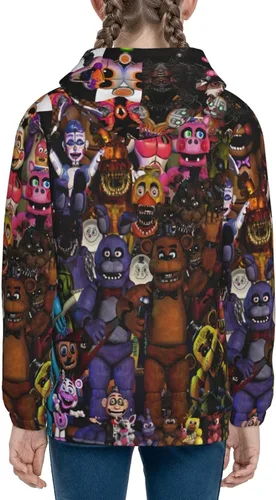 Vista 2 de Anime Hoodies Novelty Zipper Hooded Sweater Casual Warm Jackets Sports Hoodies Sweatshirts TeensGirlsBoys