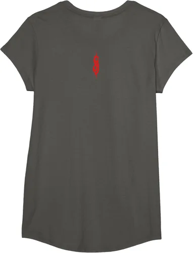 Vista 103 de Slipknot Tribal Calavera playera, niños 12, Rojo