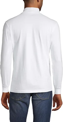 Vista 2 de Lands' End - Camisa de mezcla de algodón Super-T con cuello alto de imitación para hombre