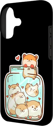 Vista 2 de Hamsters in a Jar Cute Animal Hammy Owner Pet Lover Gift Case for iPhone 17