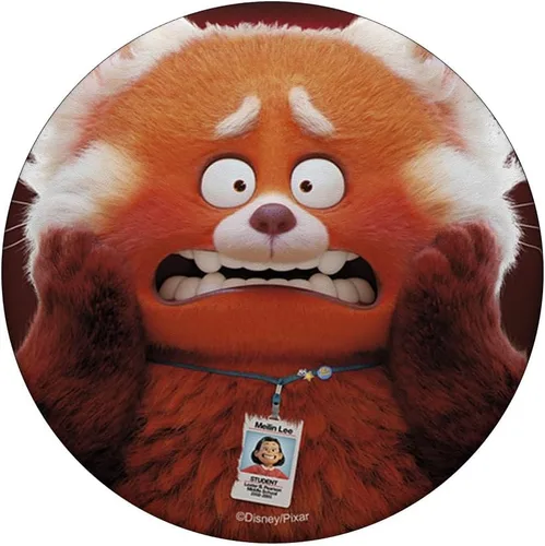 Vista 3 de Disney Pixar Turning Red Mei Scary Shoked Panda PopSockets intercambiables PopGrip