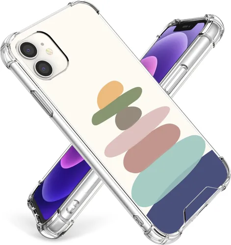 Vista 13 de Funda de cristal para iPhone 11 Pro (2019) de 5.8 pulgadas, bonita funda protectora transparente, diseño floral de encaje blanco [no amarillento]