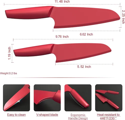 Vista 12 de Cuchillo de nailon para sartenes antiadherentes, juego de 2