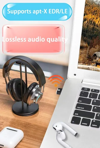 Vista 4 de Adaptador USB Bluetooth 5.3 para PC compatible con Windows 11/10/8.1/7, Plug &Play para Win11/10, Mini 5.3+EDR Bluetooth Dongle receptor