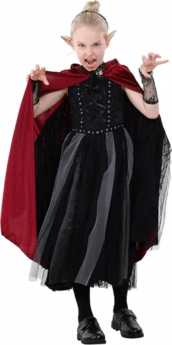 Vista 8 de CHOIEO Capa de terciopelo con capucha para Halloween, Navidad, para mago de bruja diablo, disfraz unisex para cosplay
