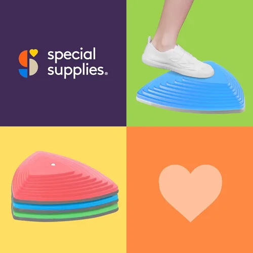 Vista 7 de Special Supplies Stepping Stones for Kids Indoor and Outdoor Balance Blocks Promote Coordination, Balance, Strength Child Safe Rubber, Non-Slip