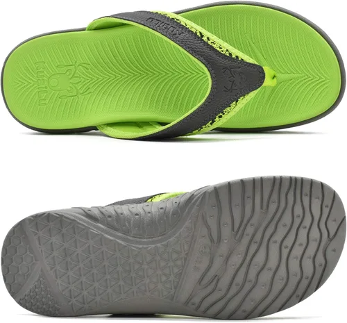 Vista 6 de KuaiLu Sandalias deportivas para hombre, cómodas, ortopédicas, con soporte de arco para fascitis plantar, para exteriores, verano, playa, talla 7 15