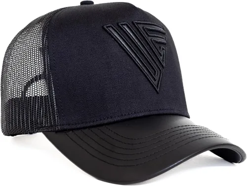 Vista 8 de Urban Effort Specialty Mens Snapback Hat - Curved Brim A Frame Adjustable Trucker Cap for Men and Women negro-pana