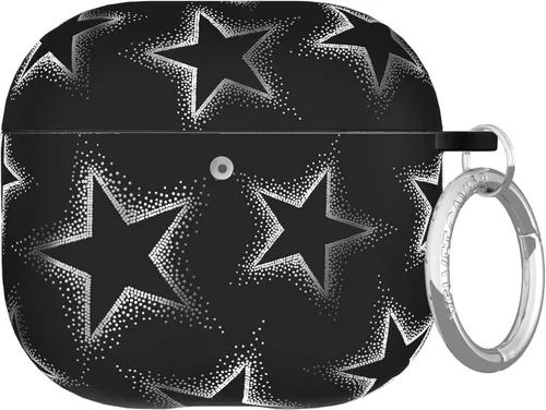 Vista 50 de VELVET CAVIAR Funda compatible con AirPods 4 con llavero, bonitas fundas protectoras duras de 4ª generación para mujer, diseño de lunares azules
