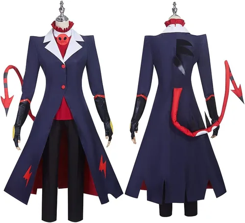 Vista 2 de Disfraz de anime Blitzo para cosplay, uniforme de cola, traje de fiesta de Halloween
