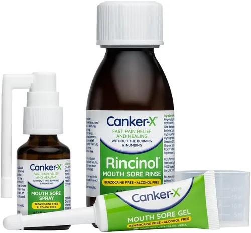 Vista 7 de Canker-X Spray para dolores bucales, alivio del dolor oral de aftas, quemaduras y más, sin quemaduras ni adormecimientos, tratamiento de úlcera