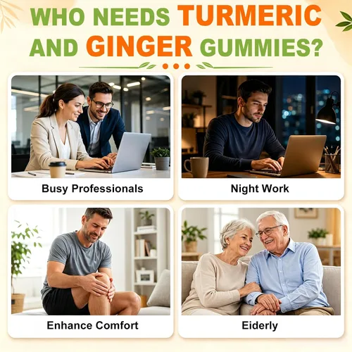 Vista 6 de Turmeric and Ginger Gummies 90 Count with Black Pepper for High Absorption