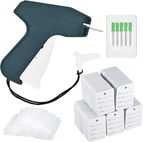 Vista 8 de Kit de pistola de etiquetado de 2006 piezas para ropa con 400 etiquetas de precio, incluyendo pistola de etiquetado Liumai, 5 agujas de acero, 1600