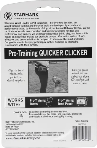 Vista 3 de Triple Crown Pro Training Quicker Clicker Device Dome Shape Fast Click Pet Dog