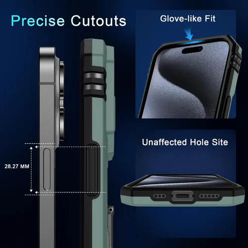 Vista 253 de DEERLAMN Funda para iPhone Xs Max con funda deslizante para cámara + protector de pantalla, soporte giratorio de anillo de grado militar a prueba