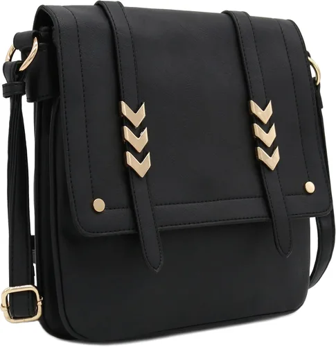 Vista 2 de ALYSSA Bolsa cruzada con doble compartimento y solapa grande